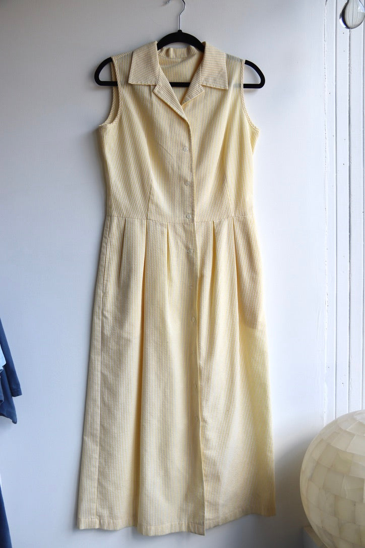 Vintage Yellow Jacket and Dress Set