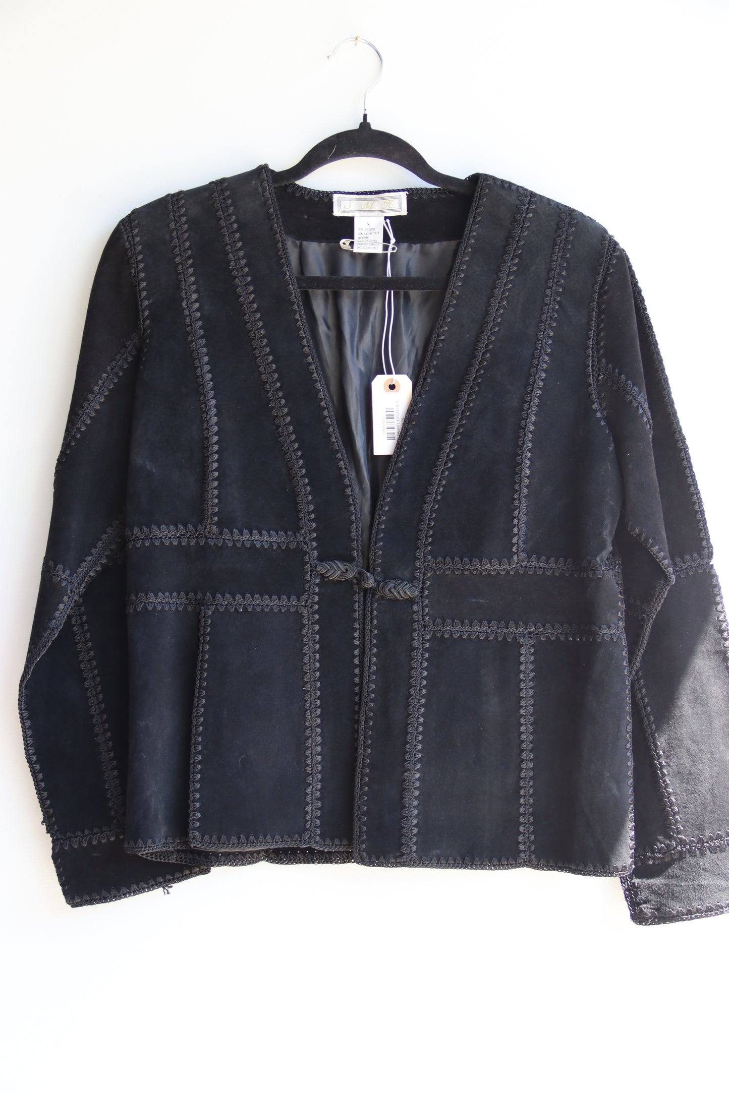 S.D.H Black Leather Jacket