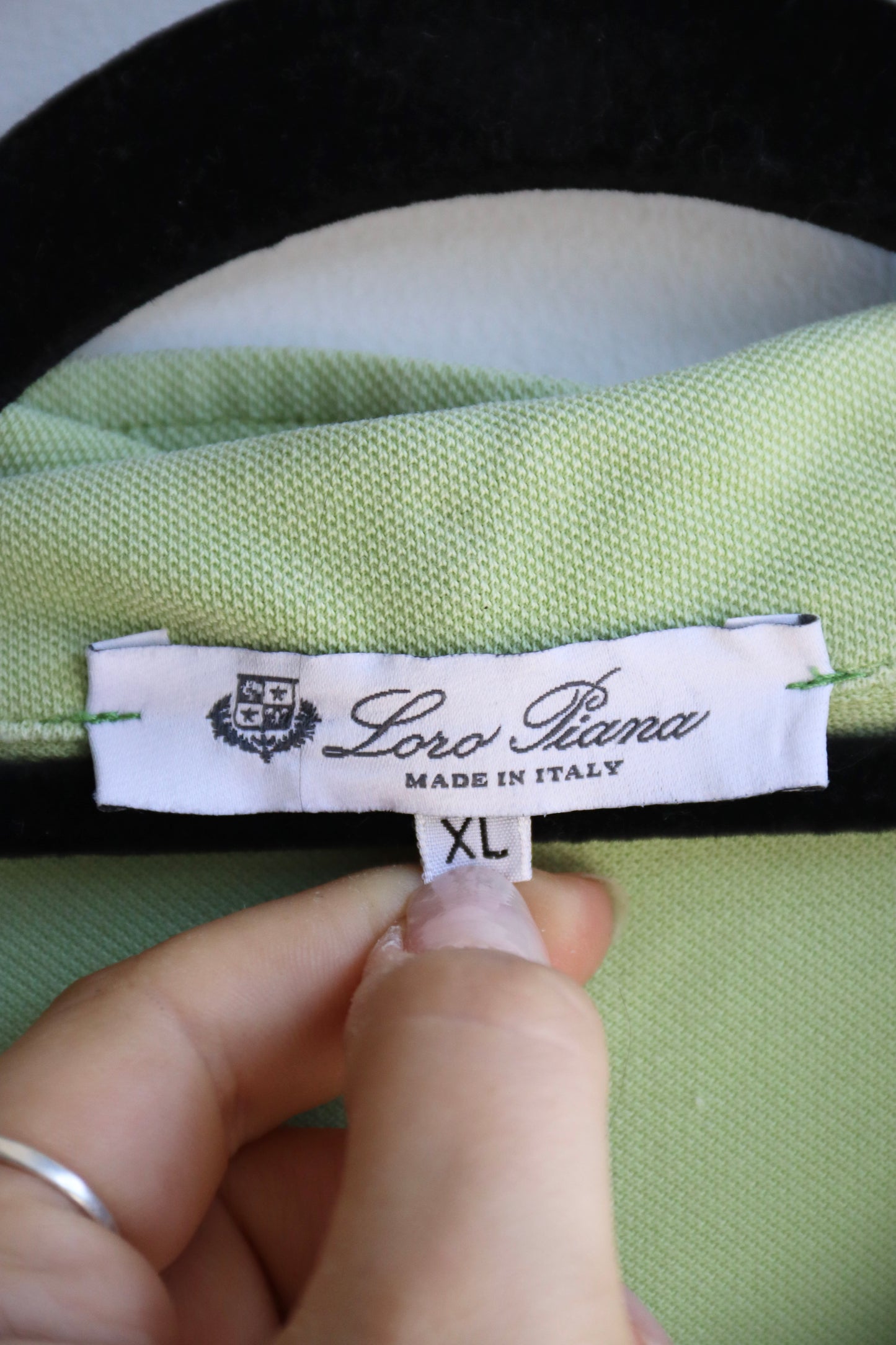 Vintage Loro Piana Green Polo Tshirt