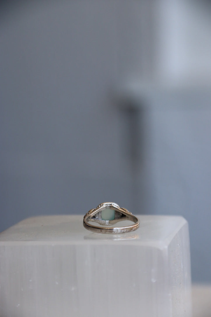 Sterling Silver Aquamarine Ring