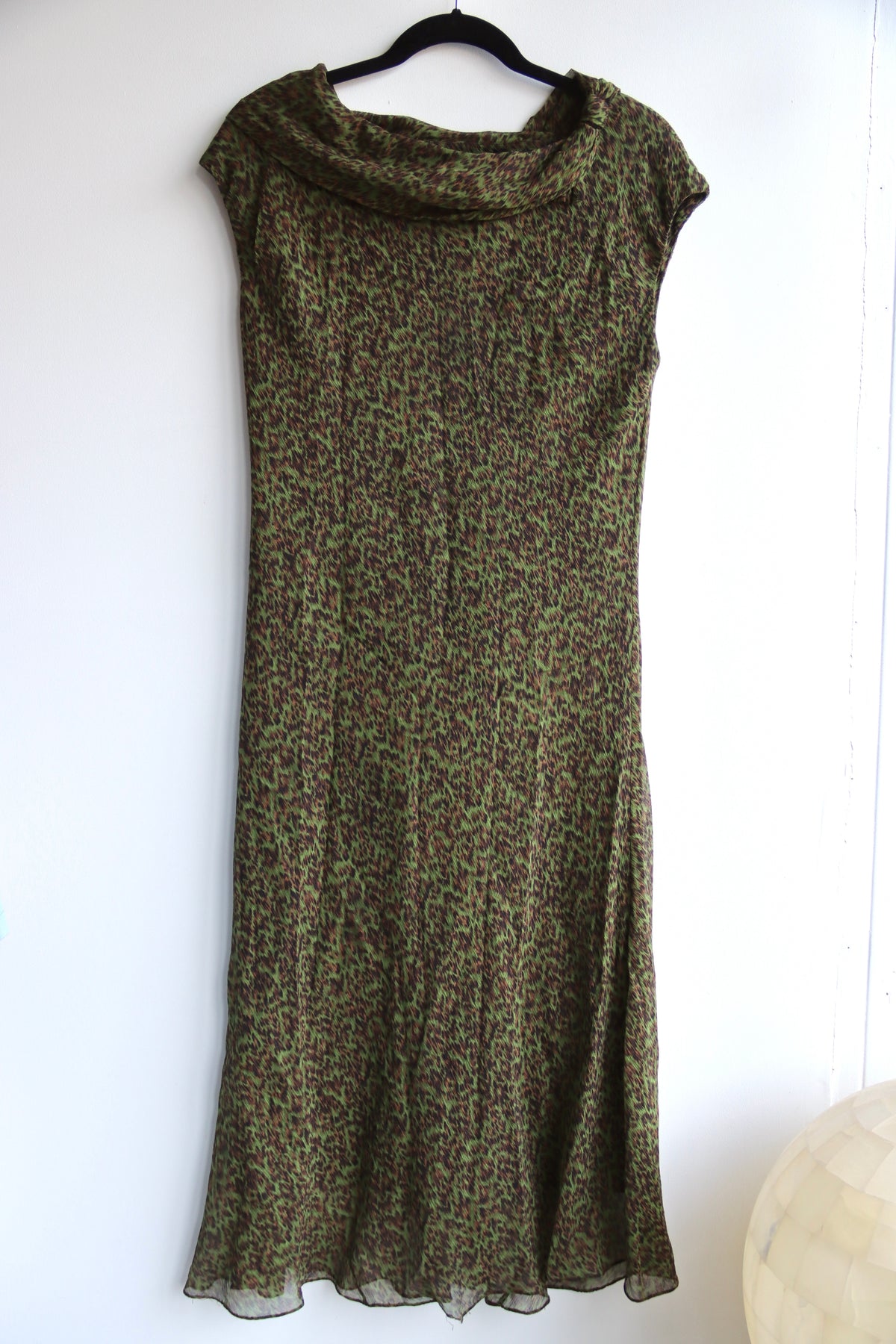 Dana Buchman Green Silk Dress