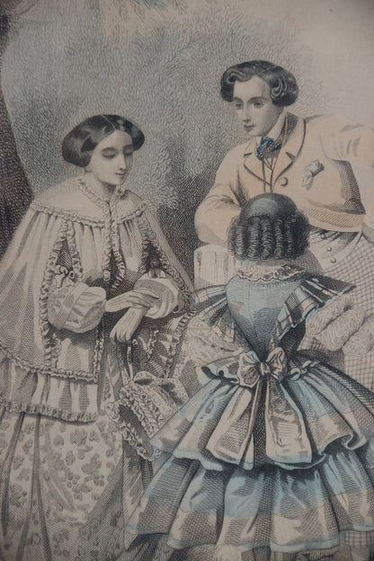 Set of Two Small Framed Fashion Prints