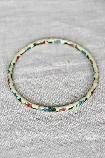 Cloisonne Enamel Bangle Bracelet
