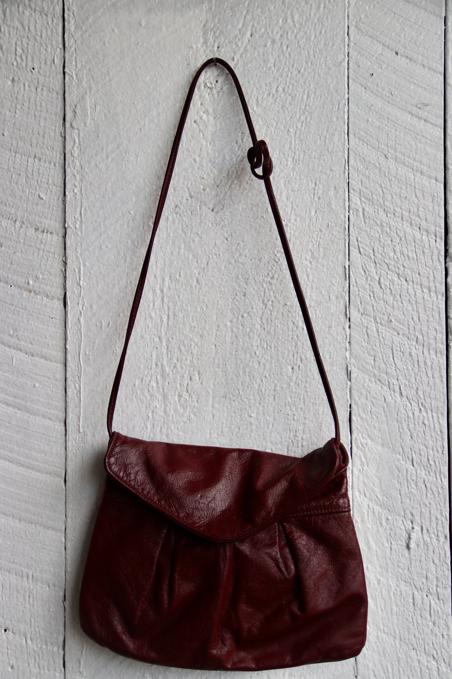 Maroon Slouched Purse