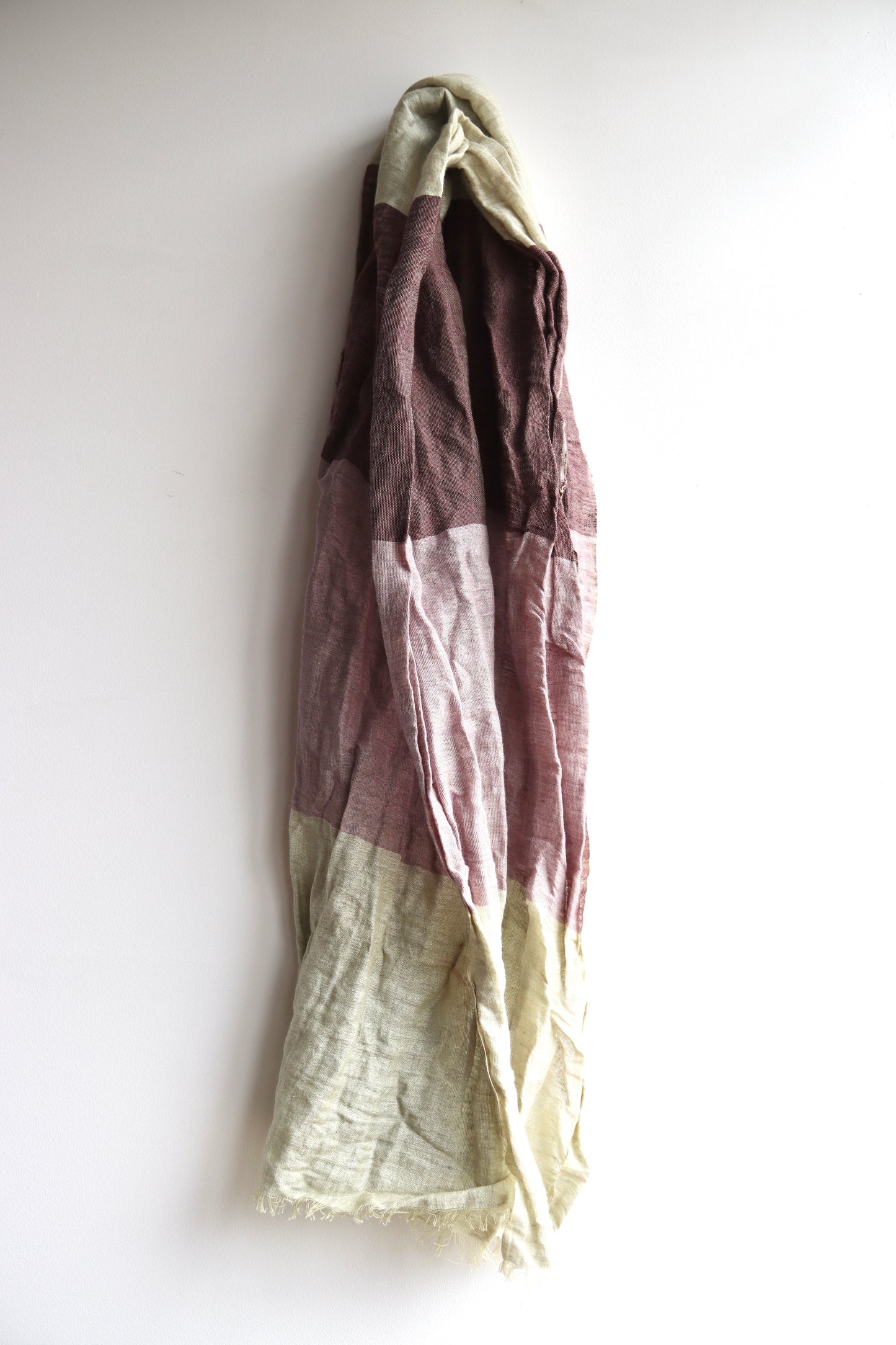 Linen Striped Scarf
