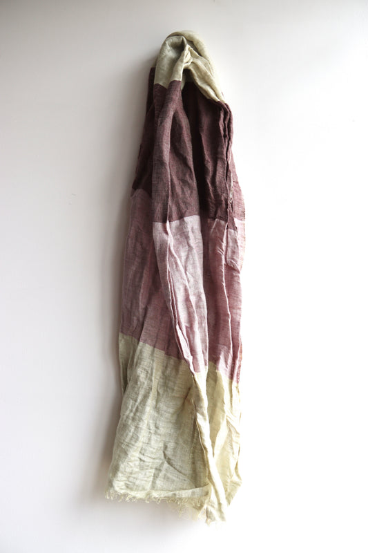Linen Striped Scarf