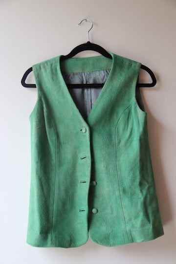 Green Leather Vest