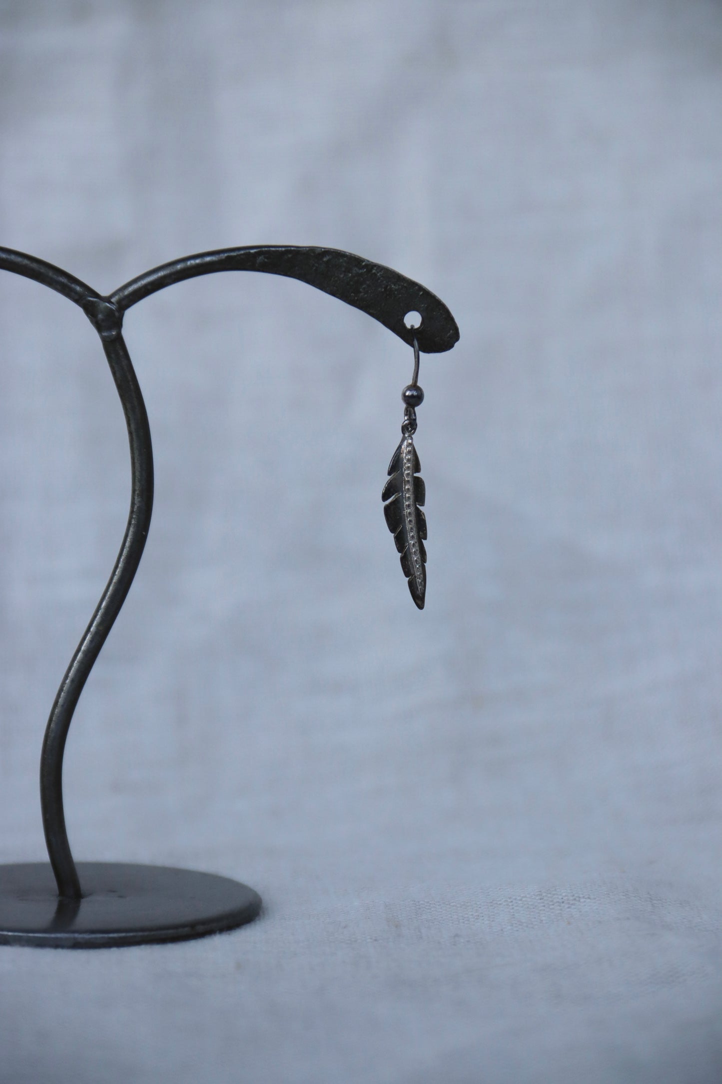 Sterling Silver Feather Earrings