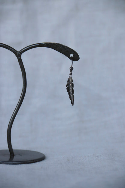 Sterling Silver Feather Earrings