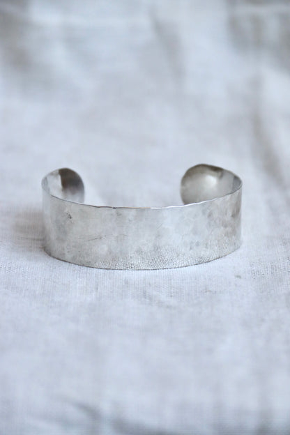 L. V. Whitten Handwrought Sterling Silver Hammered Cuff Bracelet