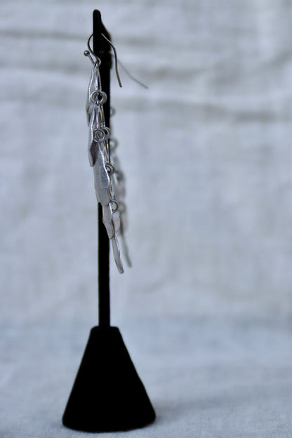 Winifred Wager Sterling Silver Leaf Earrings