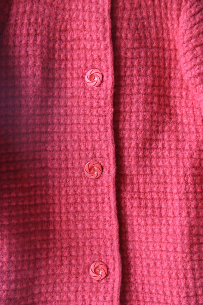 Pink Knit Coat - as is