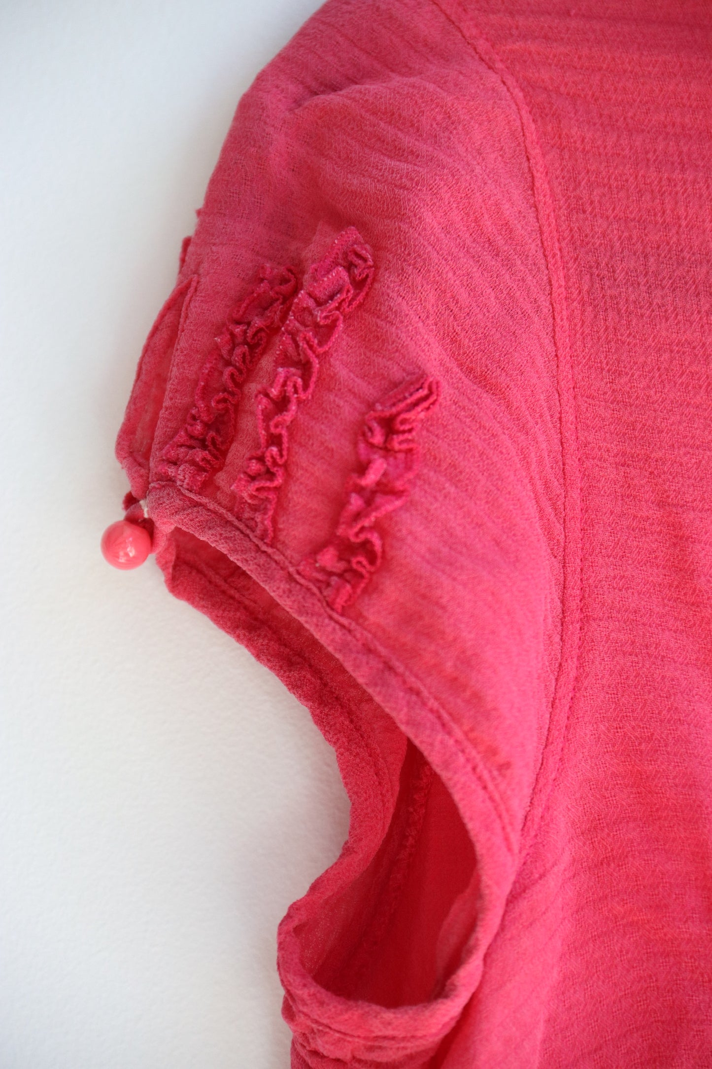 Ann Taylor pink raw silk top