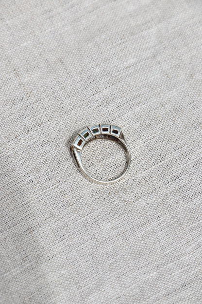 Sterling Silver Rainbow Gemstone Ring