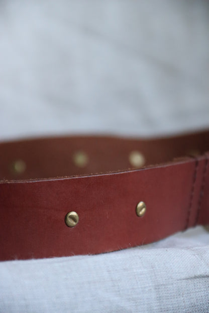 Lucky Brand Brown and Brass Loop Belt