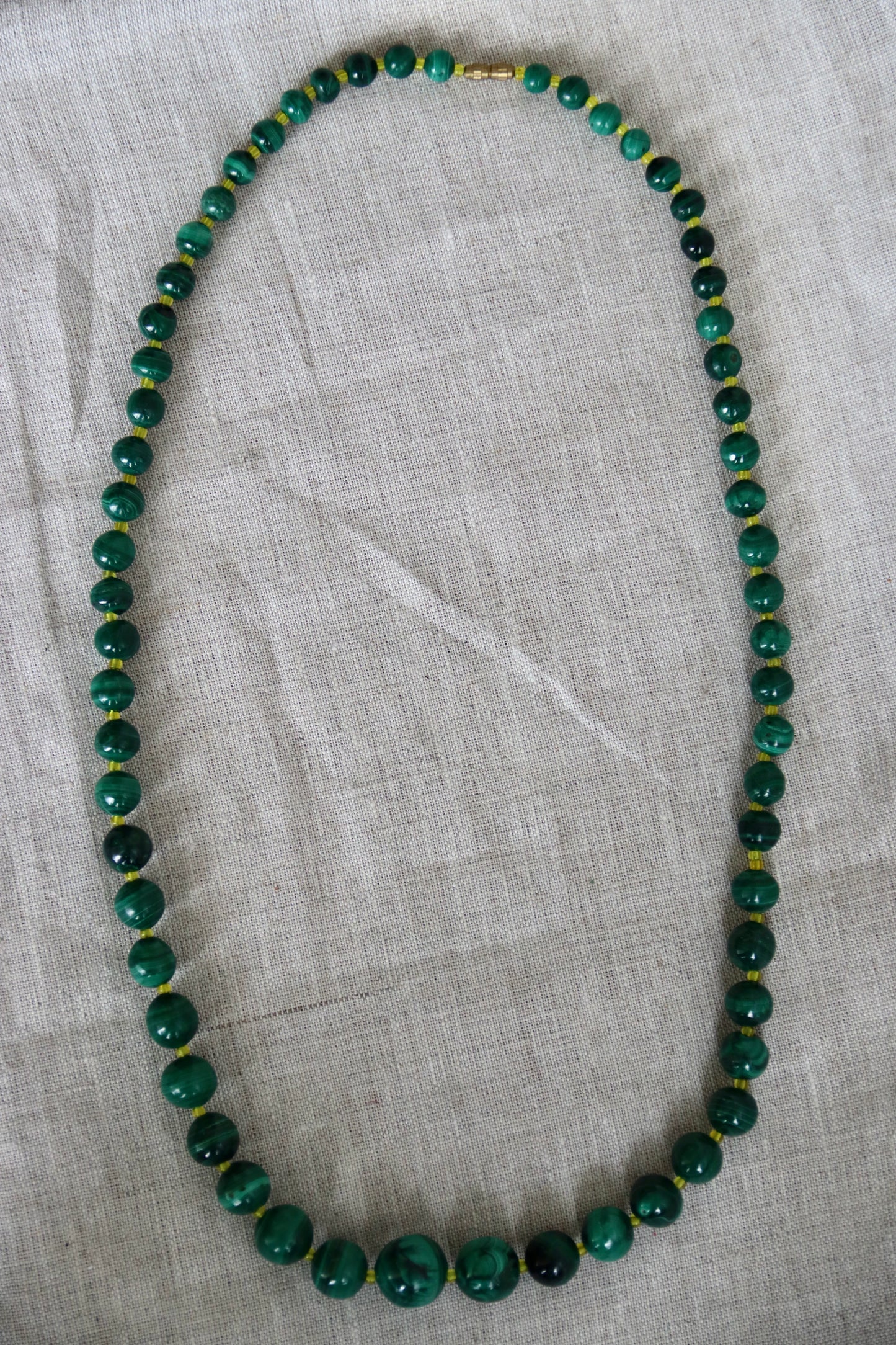 Green Stone Beaded Necklace