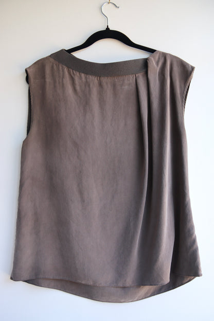 Elie Tahari Asymetrical Silk Top