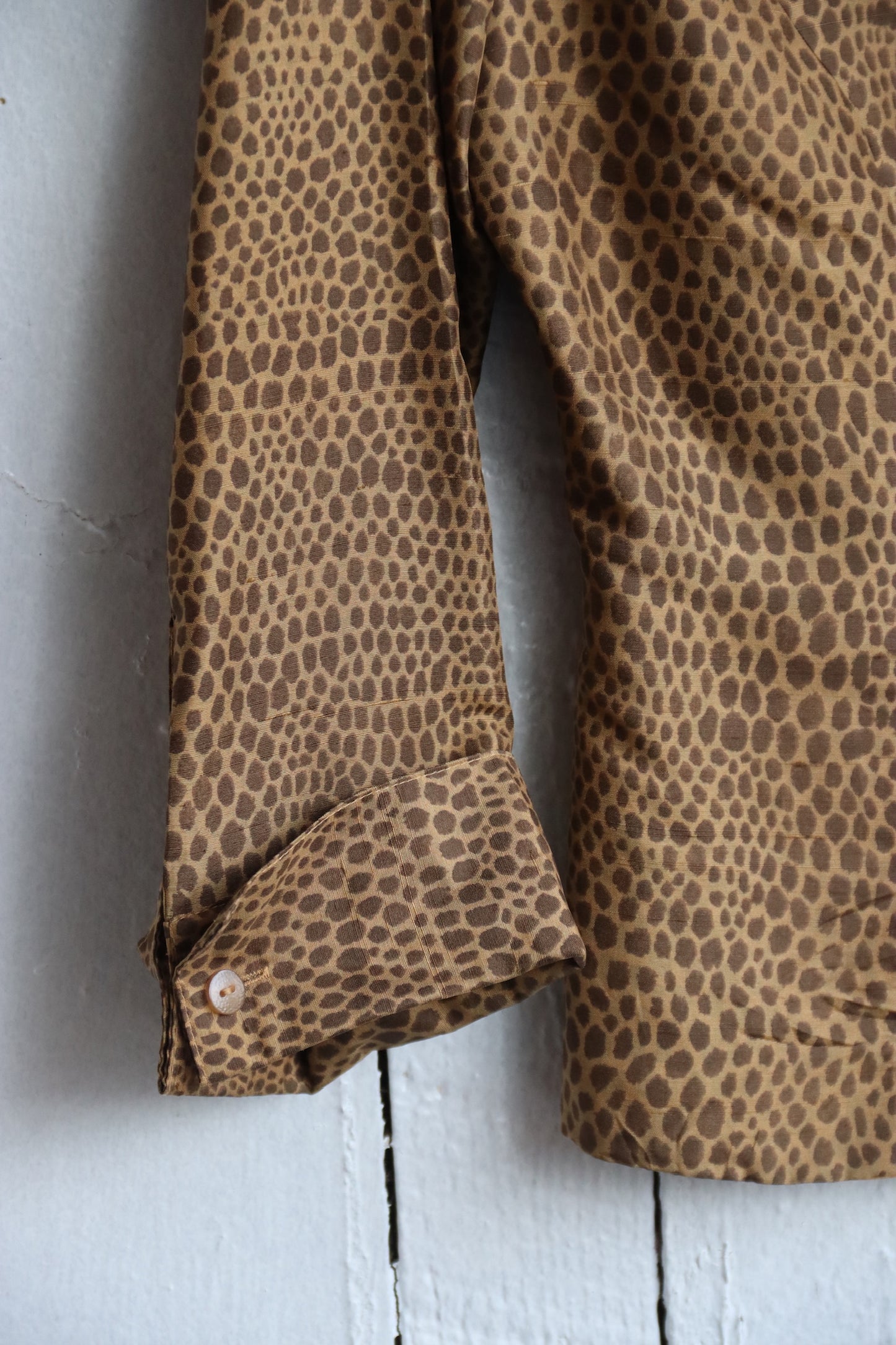Ice Cheetah Print Silk Top
