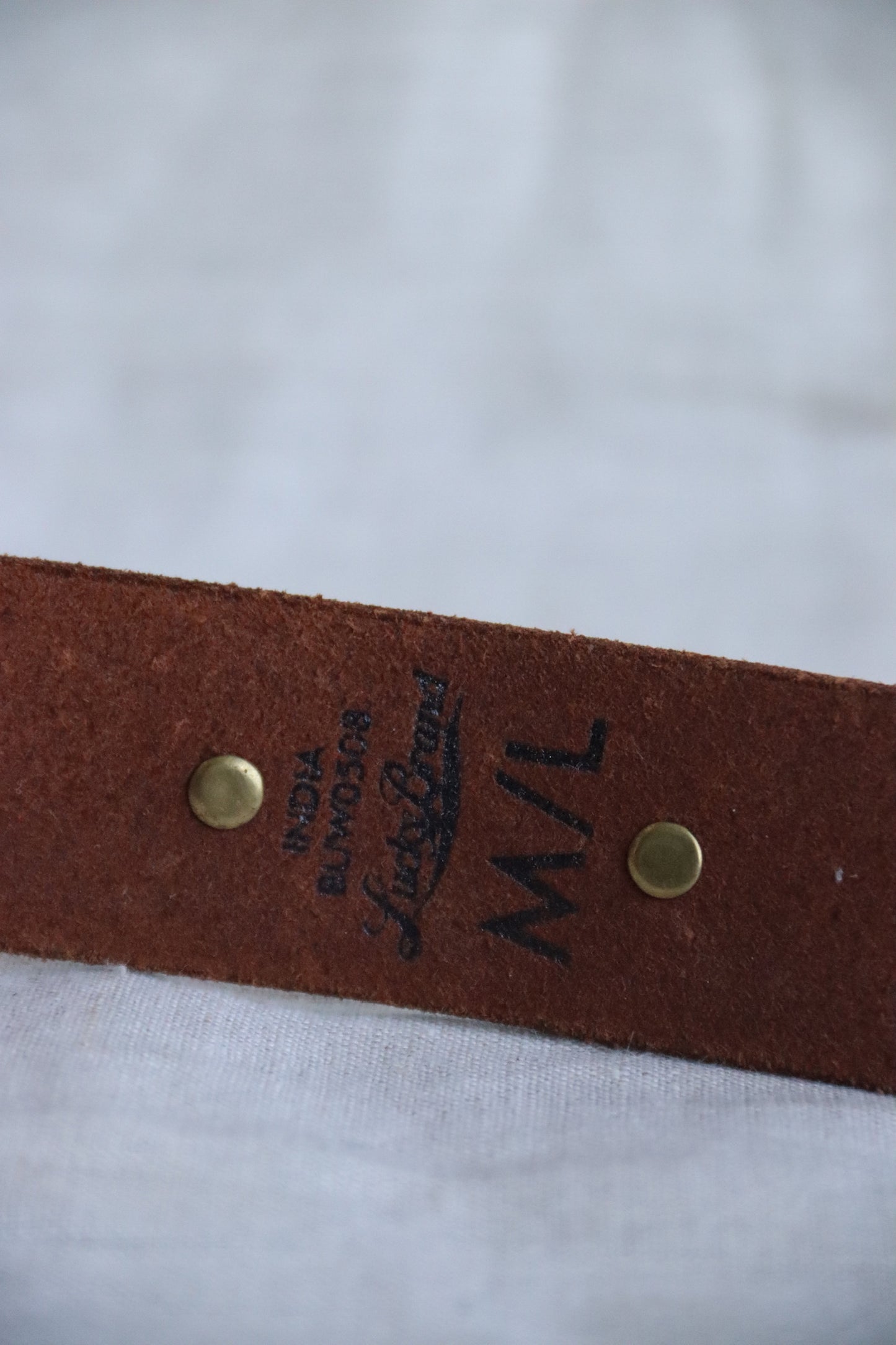 Lucky Brand Brown and Brass Loop Belt