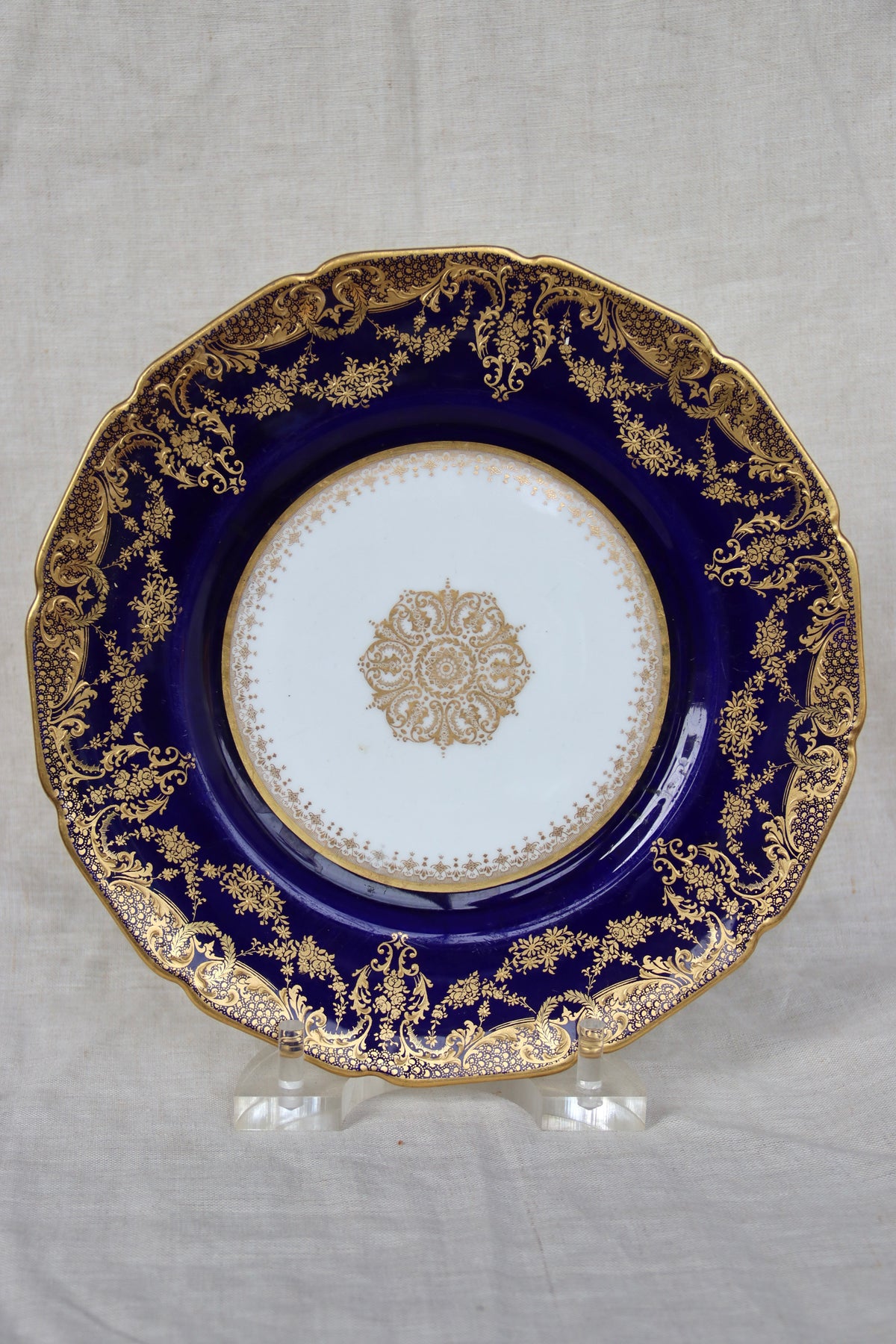 Royal Doulton Blue and Gold Plate