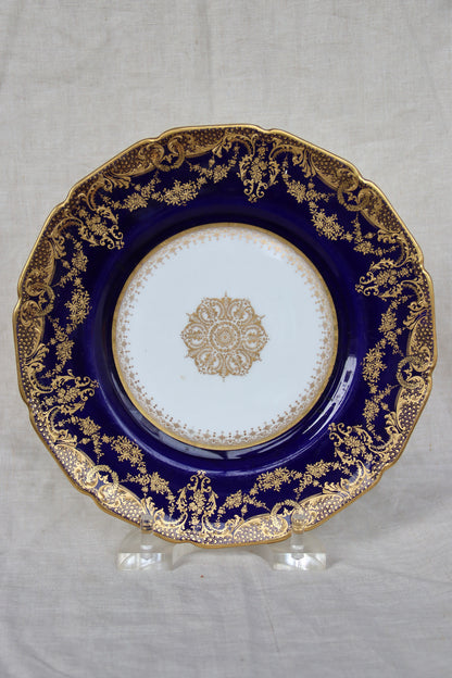 Royal Doulton Blue and Gold Plate