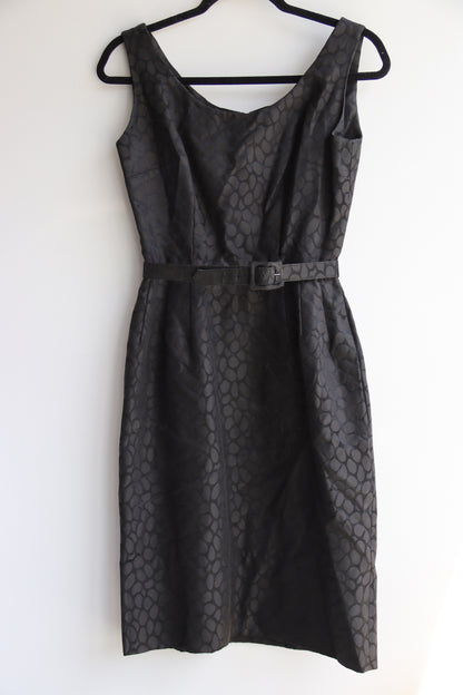 Carson Pirie Scott & Co. jacquard jacket and belted dress set