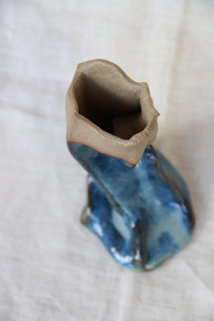 Studio Ceramic Vase with Face