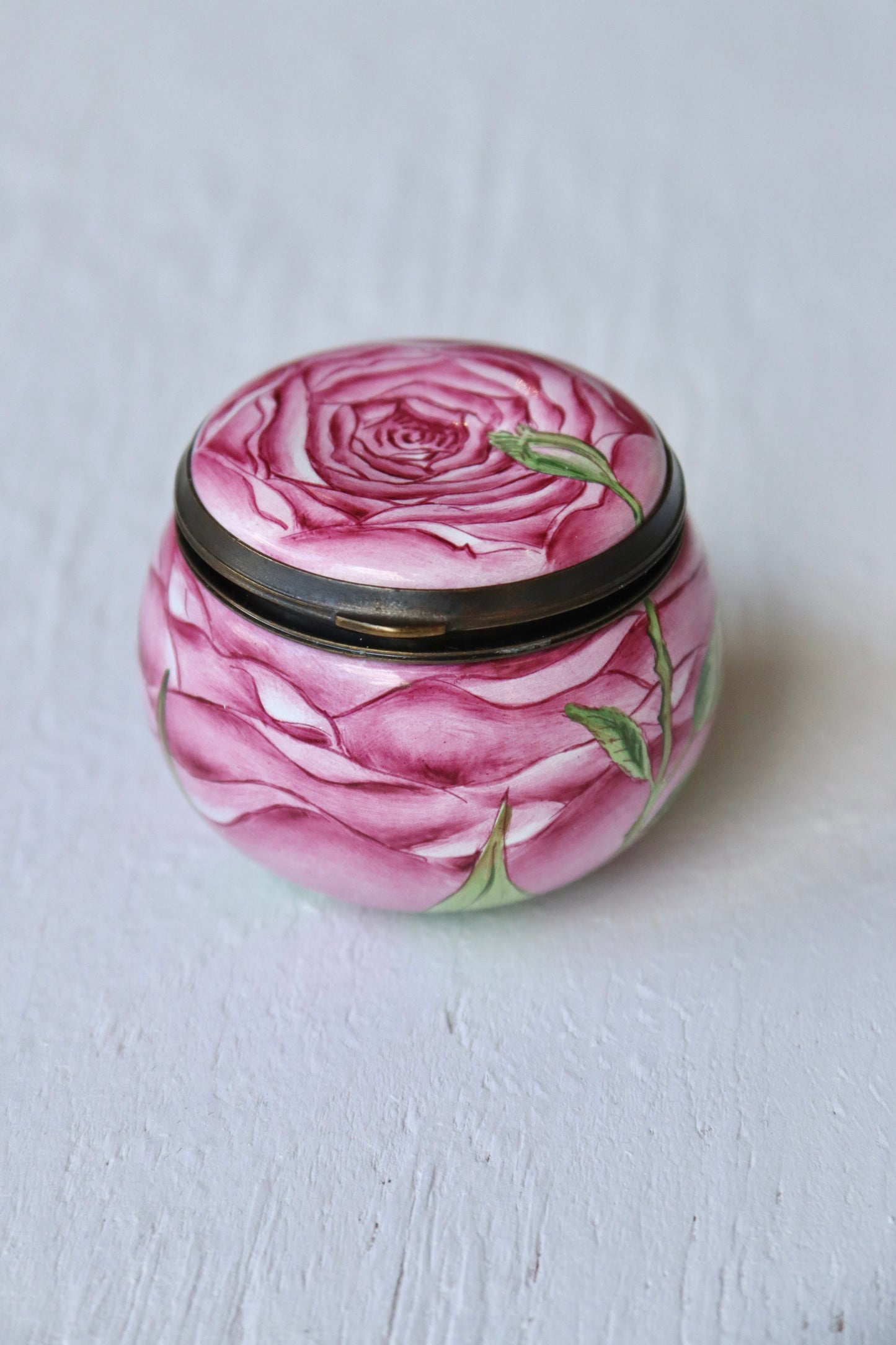 Rose Enamel Box