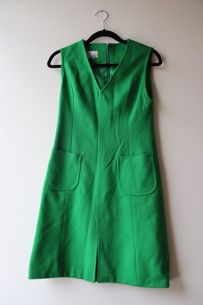 Vintage Fashionaire Green Dress and Jacket Set