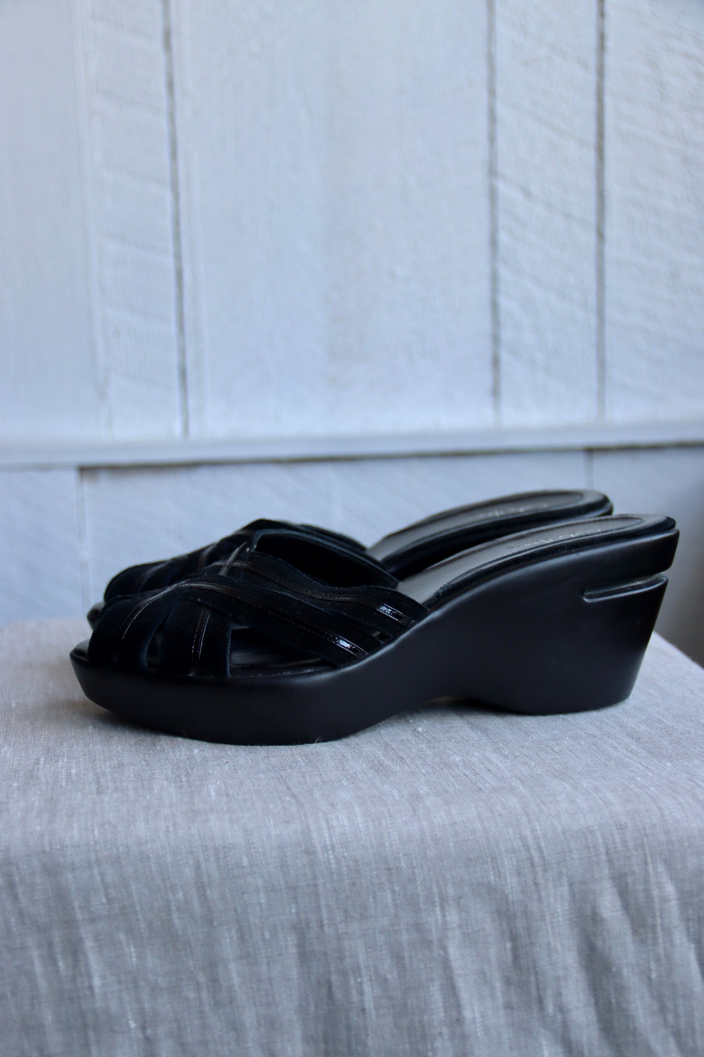 Cole Haan Black Heeled Sandals