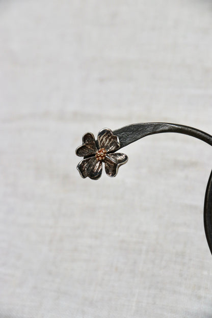 Dogwood Flower Stud Earrings