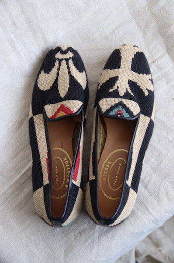 Stubbs & Wootton Crest Needlepoint Slippers