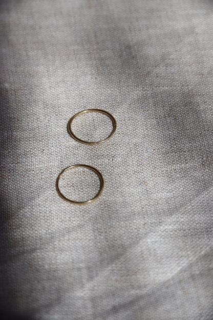 14K Gold Endless Hoop Earrings