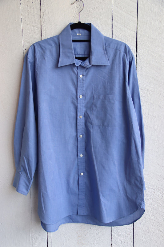 Borrelli Napoli Mens Blue Button Down Shirt