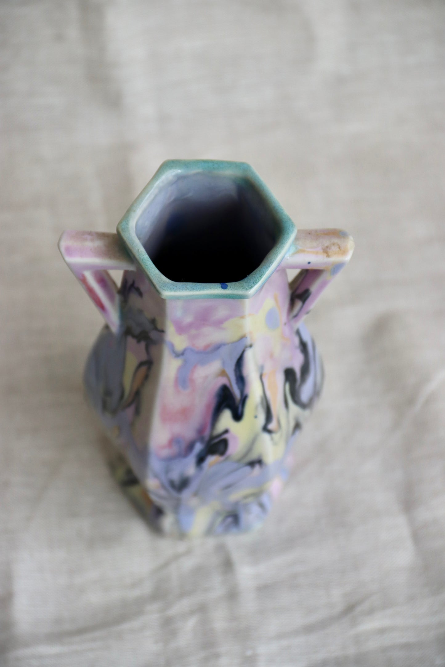 Mueller Faceted Ceramic Vase