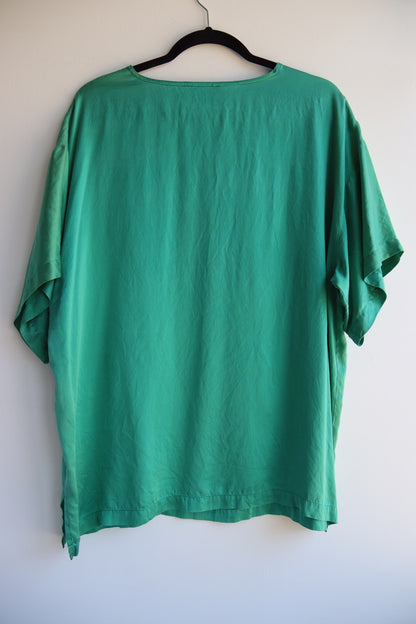 Vintage Victoria's Secret Green Silk Top