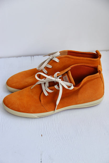 ECCO Orange Suede Sneakers