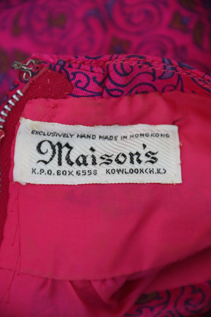 Vintage Maison's Hot Pink Dress