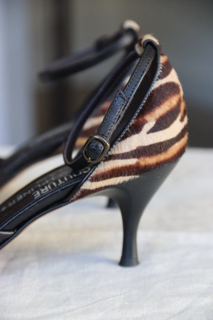 Donald J. Pliner Ponyhair Animal Print Heels - 6.5