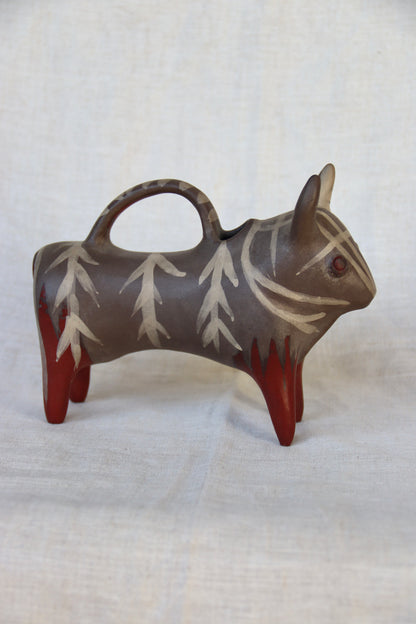Vintage Cyprus Base Ring Bull Vessel Replica