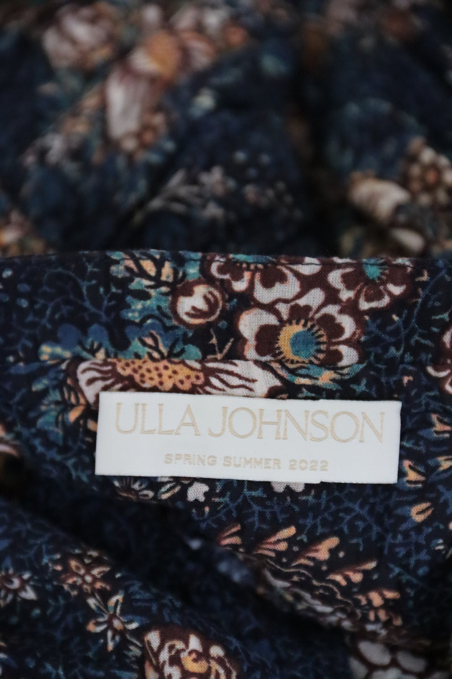 Ulla Johnson Floral Dress with Tie Straps