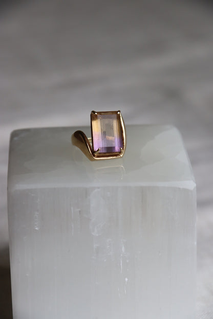 10K Ametrine Asymmetrical Ring