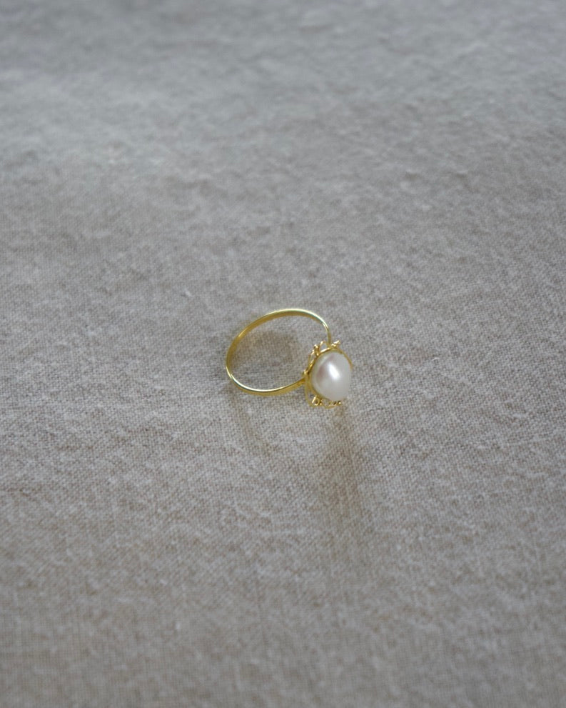 Pearl Ring - 14k