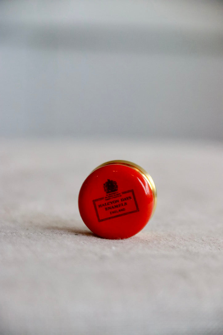 Halcyon Days Enamel Box with Letter