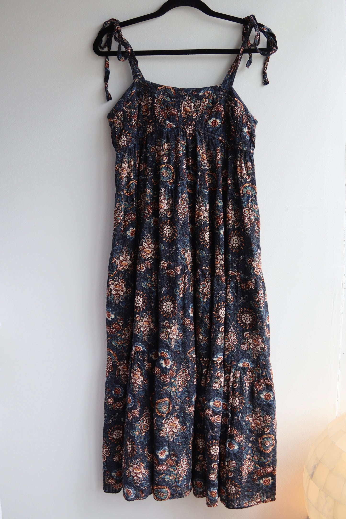 Ulla Johnson Floral Dress with Tie Straps