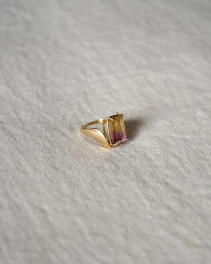 10K Ametrine Asymmetrical Ring