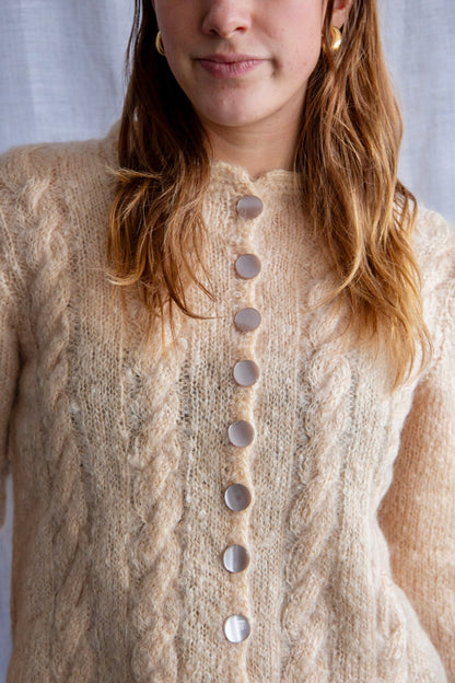 Vintage Mohair Button Down Sweater