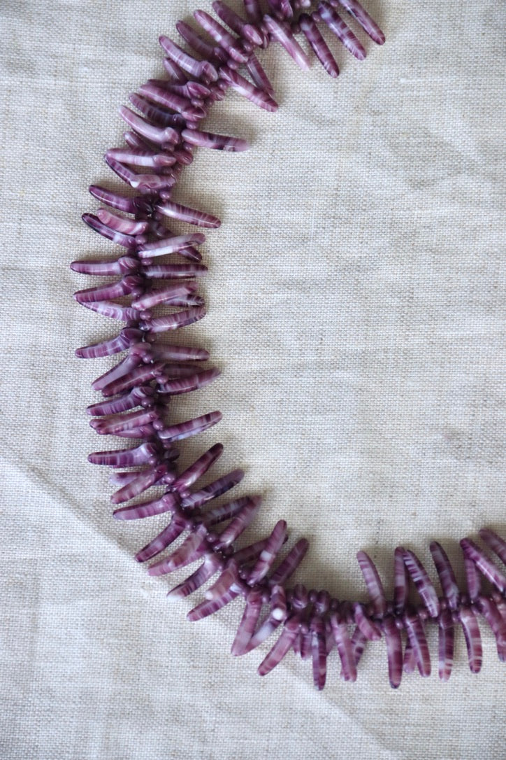 Purple Spiny Shell Necklace