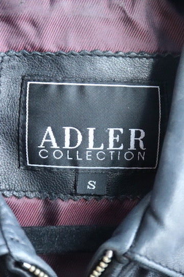 Adler Collection Black Leather Coat