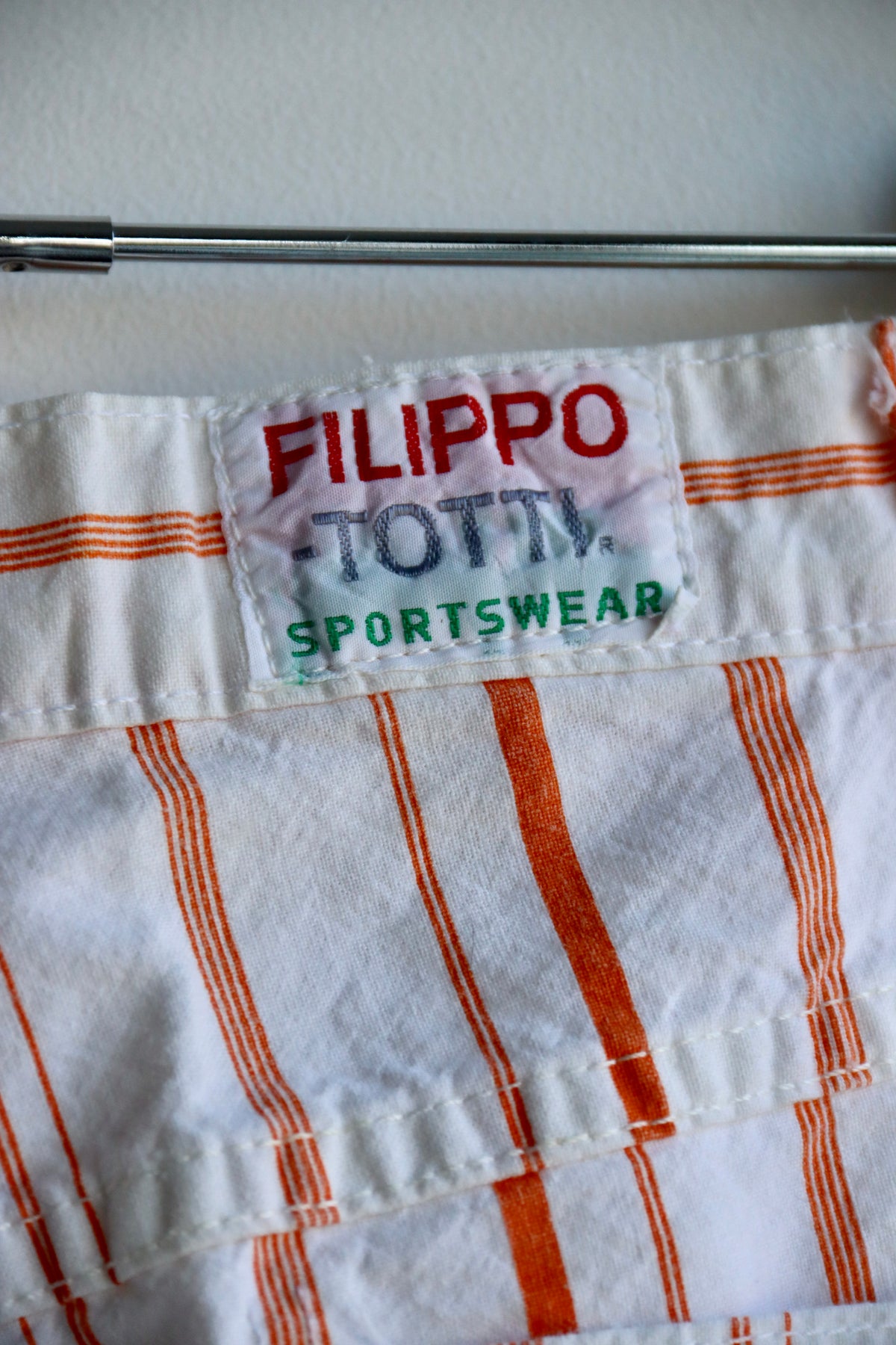 Vintage Filippo Toti Striped Cotton Pants